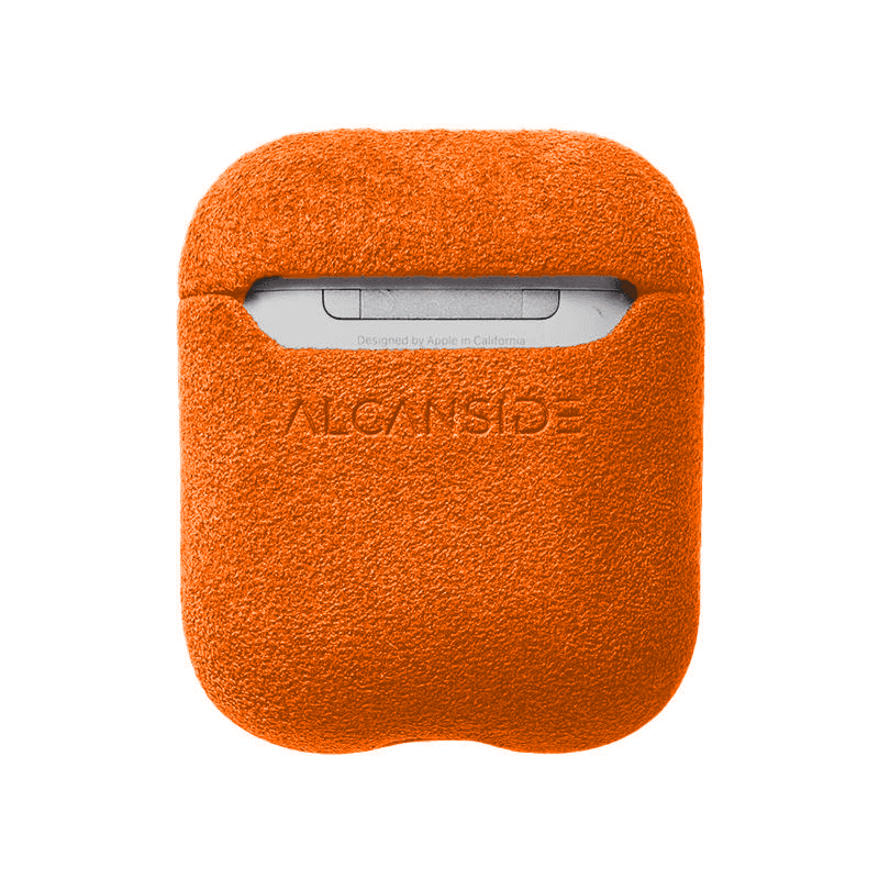 AirPods 1/2 Gen Alcantara Case - Orange