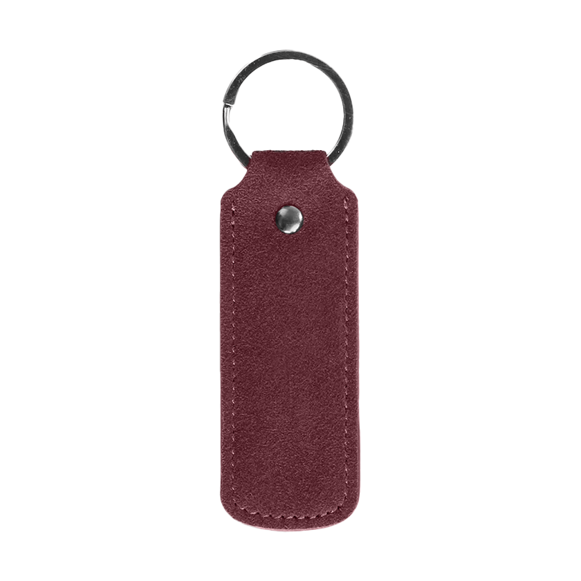 Alcantara Keychain - Wine Red