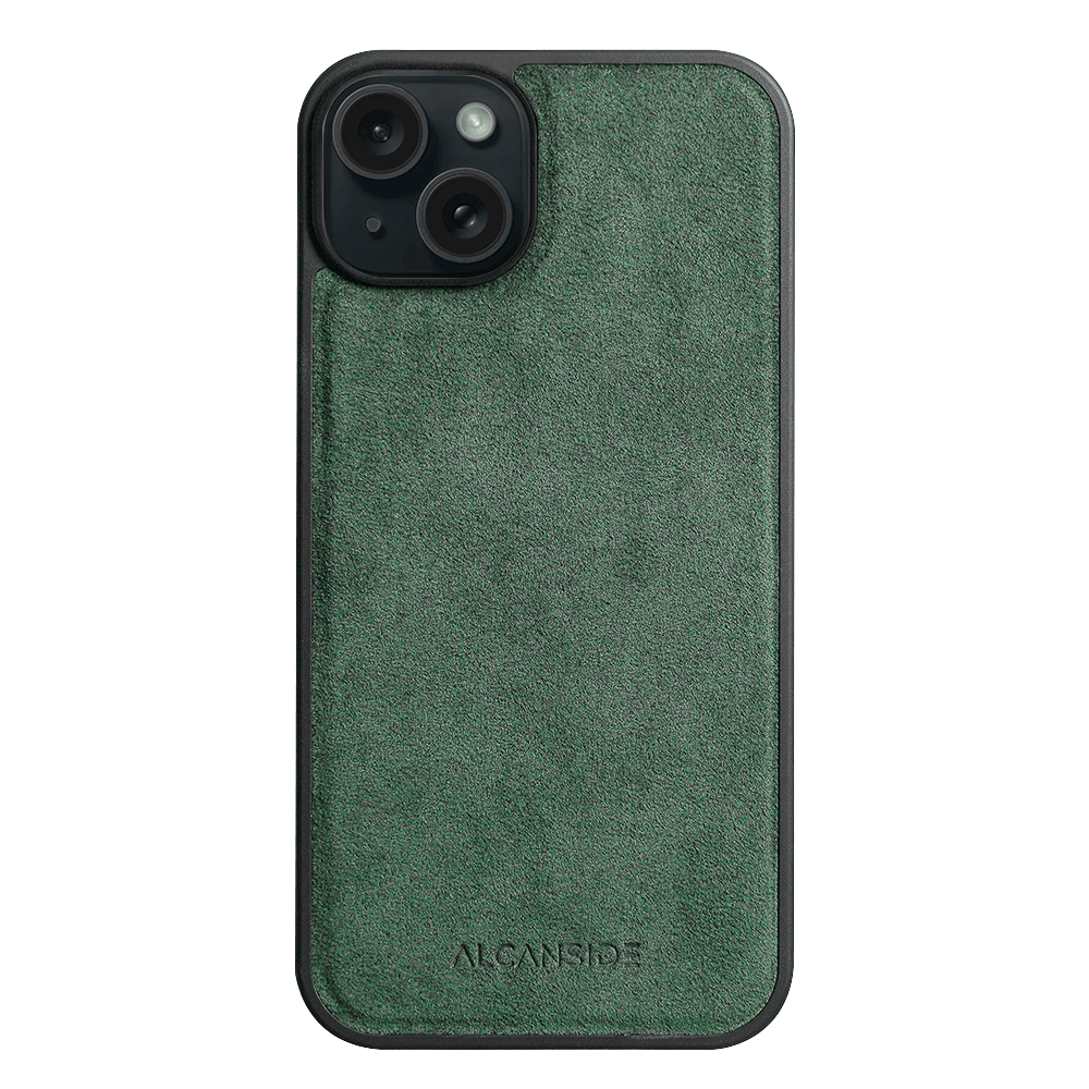 iPhone 14 - Alcantara Back Cover - Midnight Green
