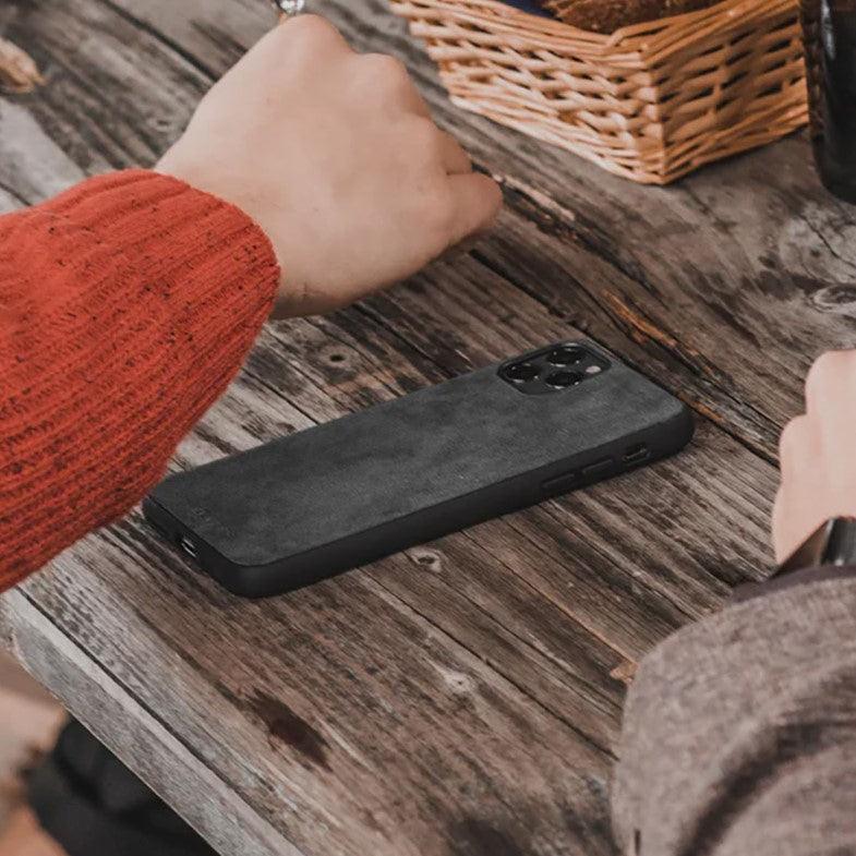 iPhone 14 Plus - Alcantara Back Cover - Space Grey