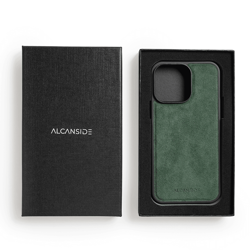 iPhone 14 Pro Max - Alcantara Back Cover - Midnight Green