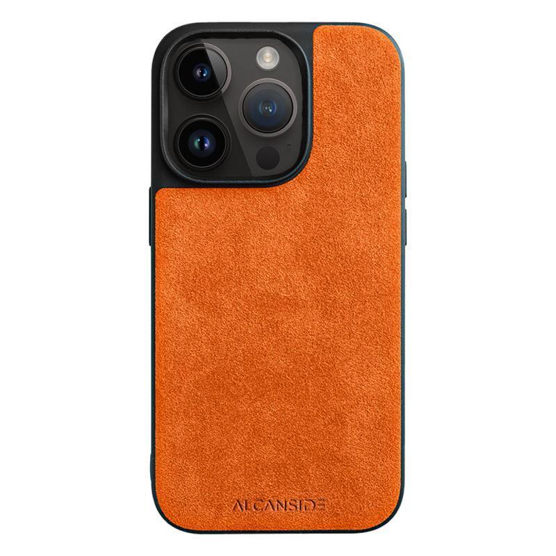 iPhone 14 Pro Max - Alcantara Back Cover - Orange