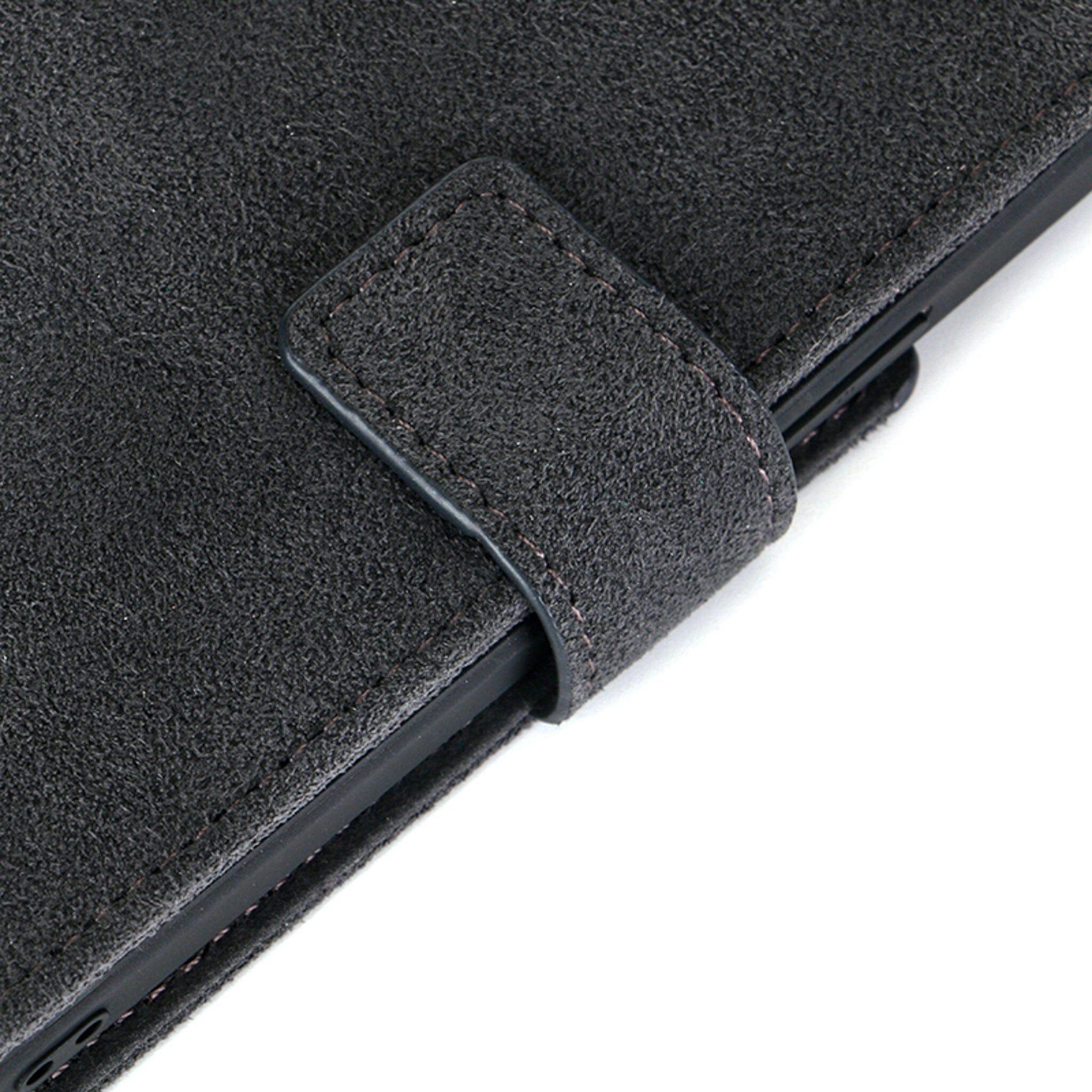 iPhone 14 Pro - Wallet Alcantara Case - Space Grey