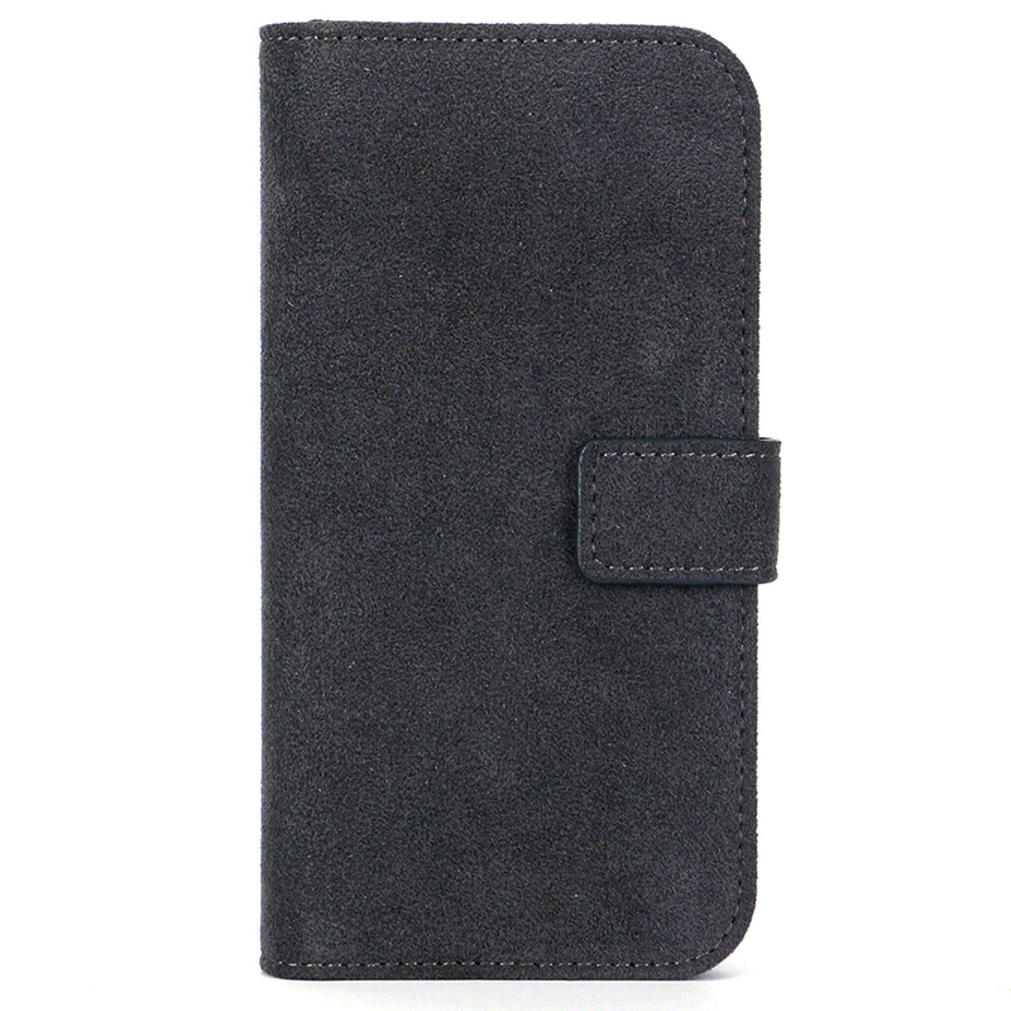 iPhone 14 Pro - Wallet Alcantara Case - Space Grey
