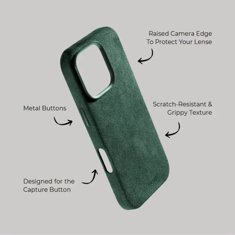 iPhone 16 Pro Max - Alcantara Case- Midnight Green
