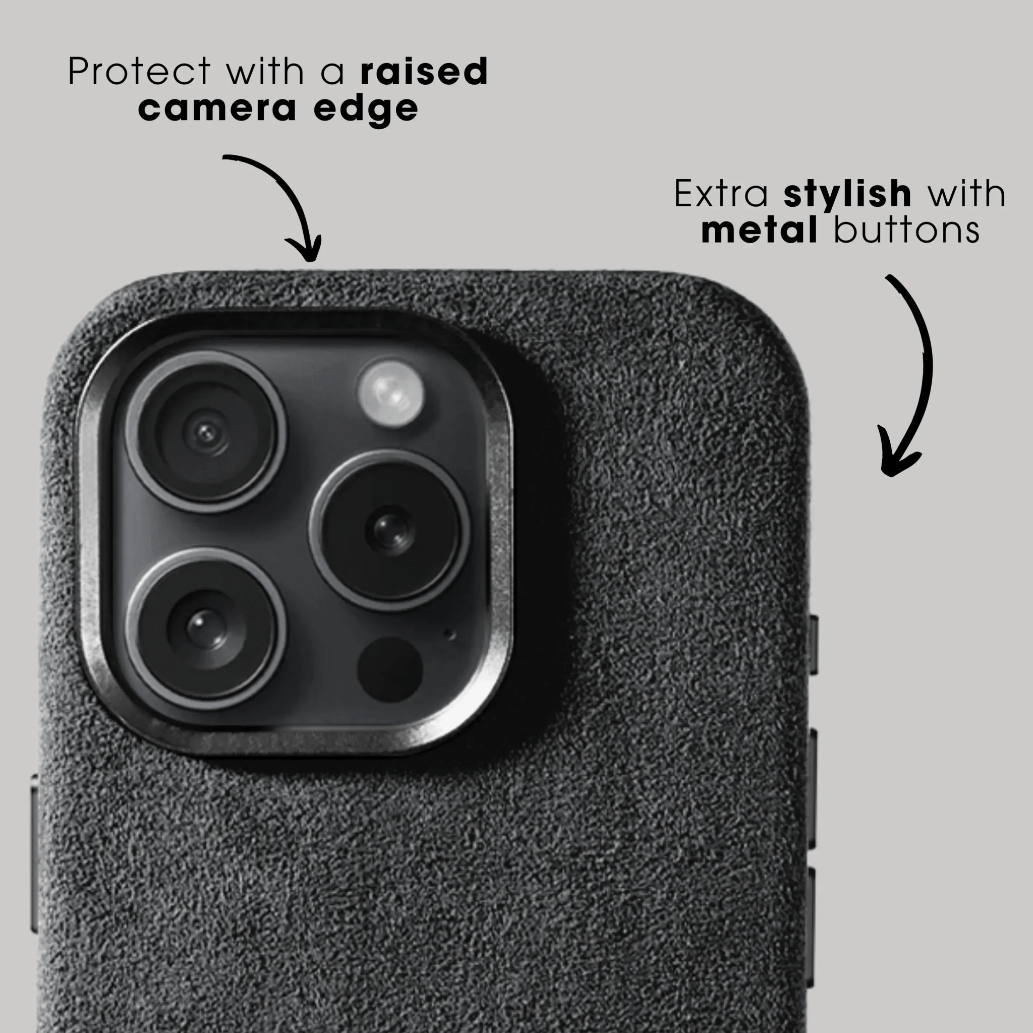 iPhone 16 Pro - Alcantara Case - Space Grey