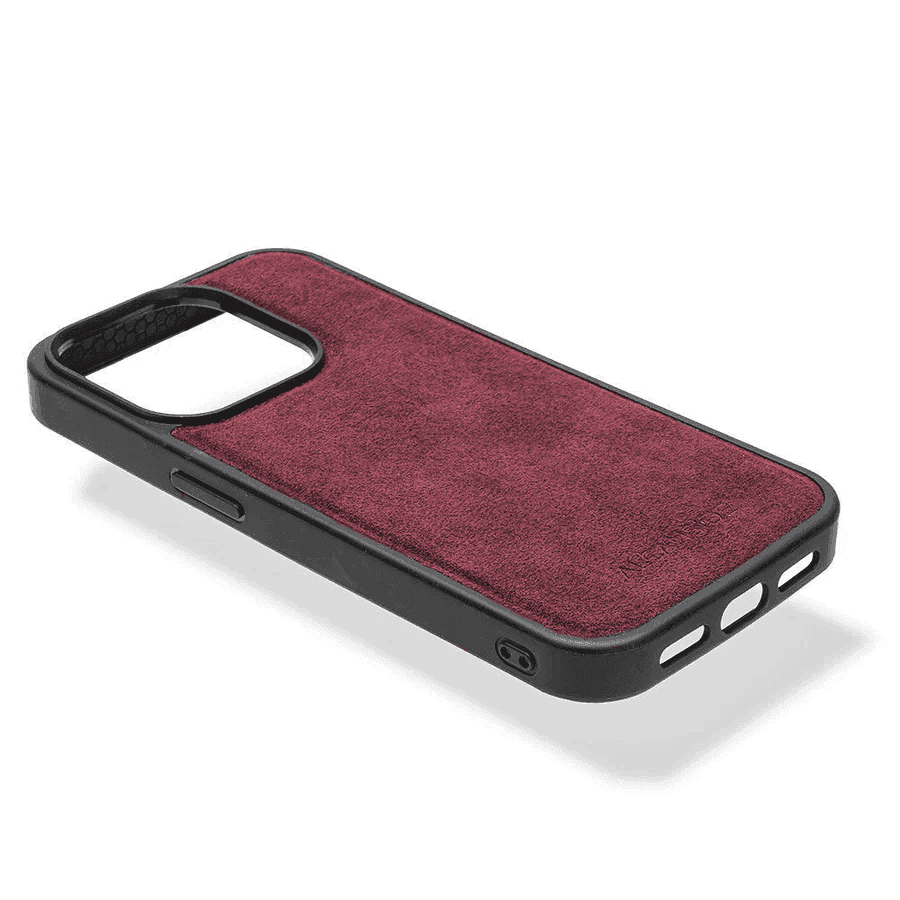 iPhone 13 Pro - Alcantara Back Cover - Red