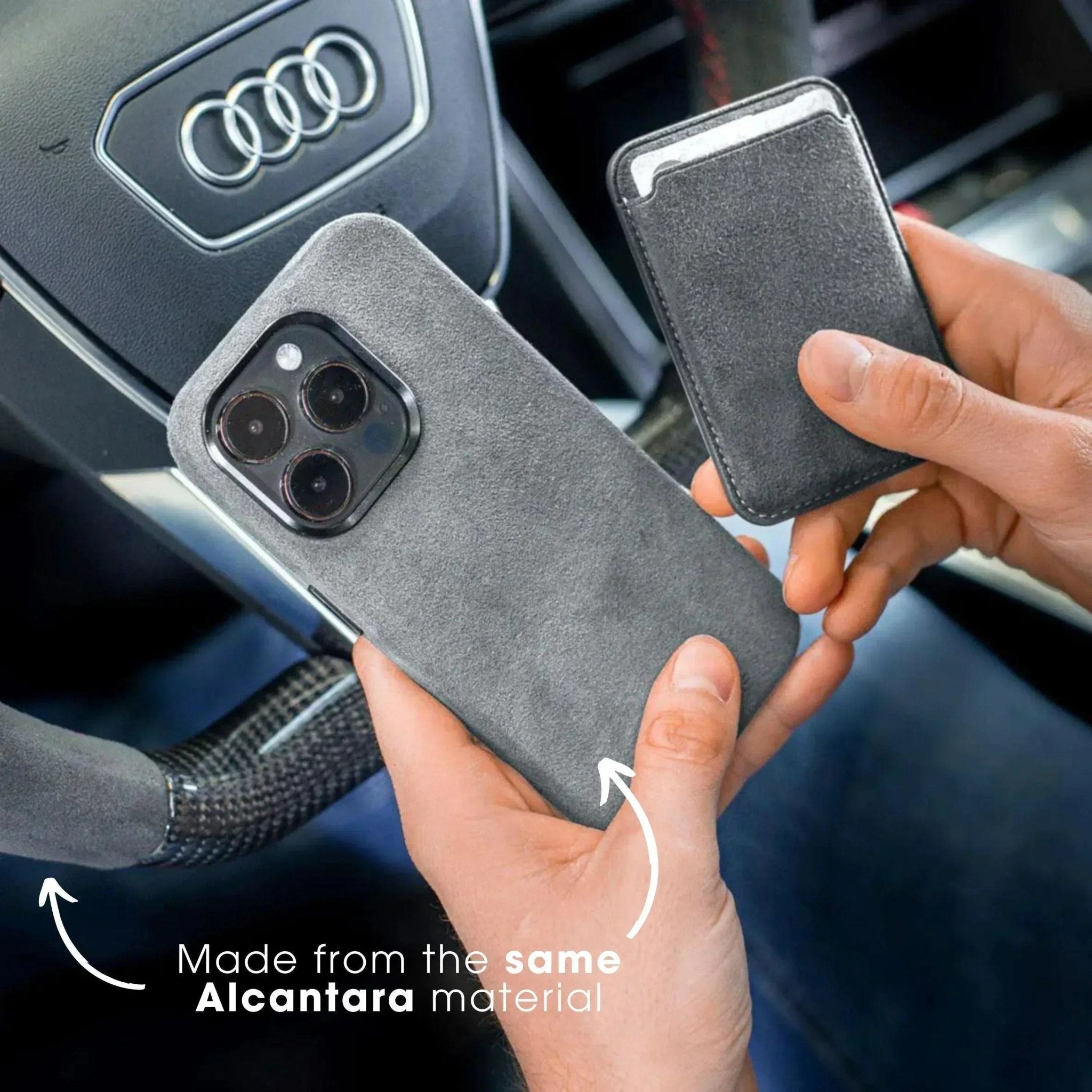 iPhone Alcantara Case - Nardo Gray