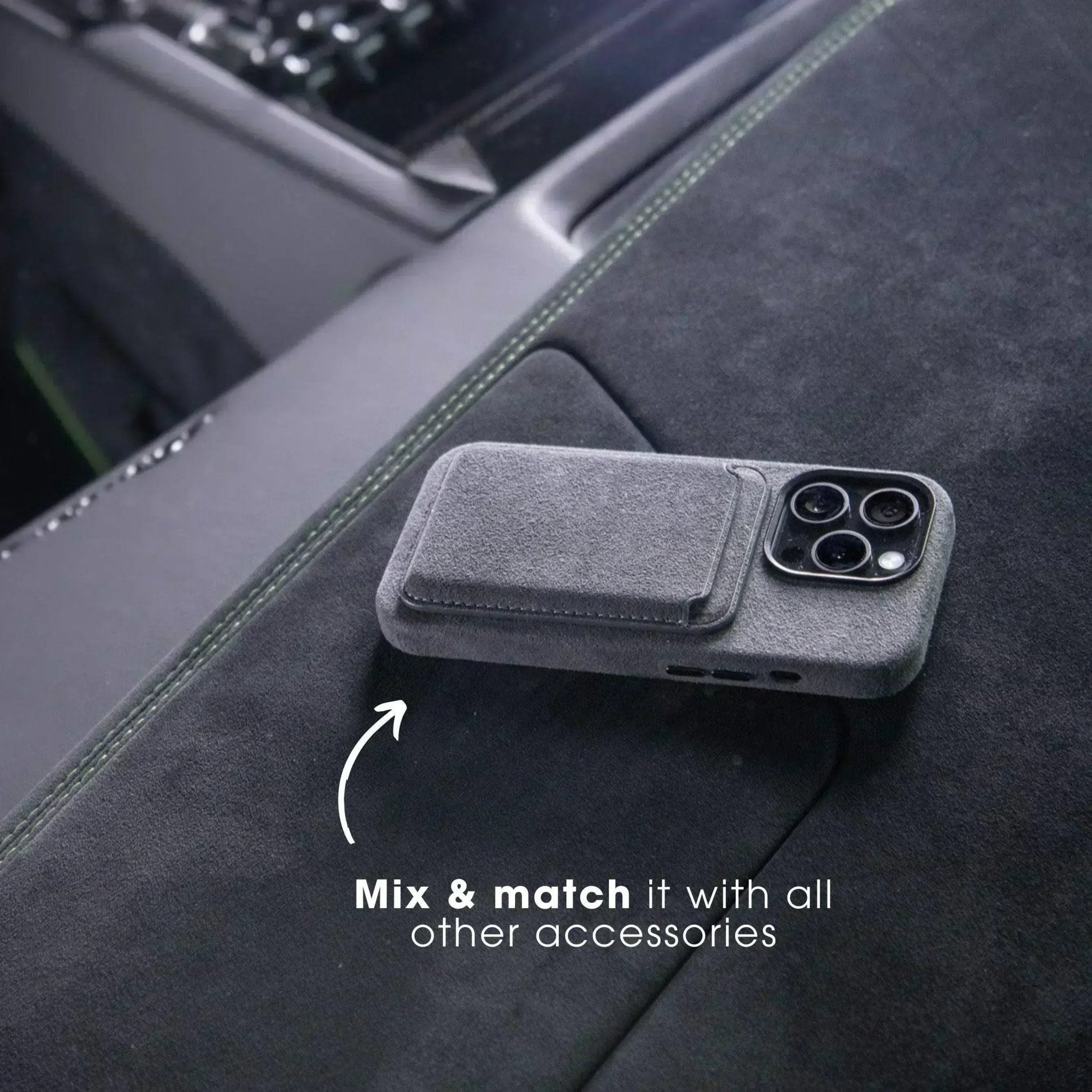 iPhone 16e - Alcantara Case - Nardo Gray