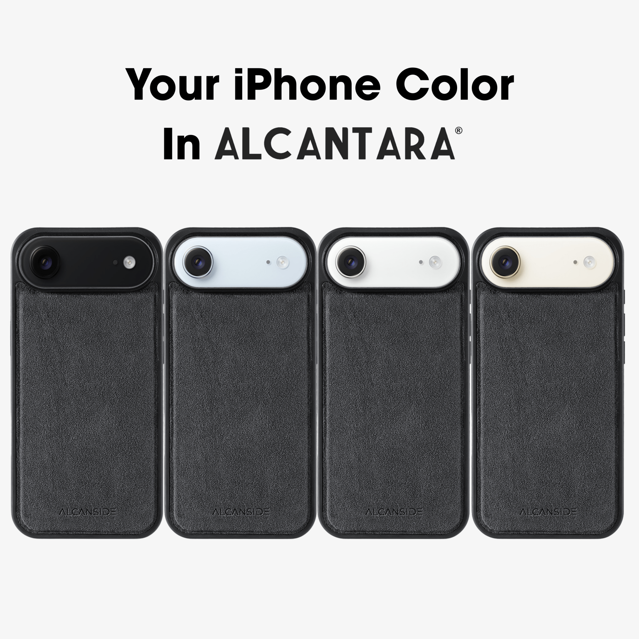 iPhone 17 Air - Alcantara Back Cover - Space Grey