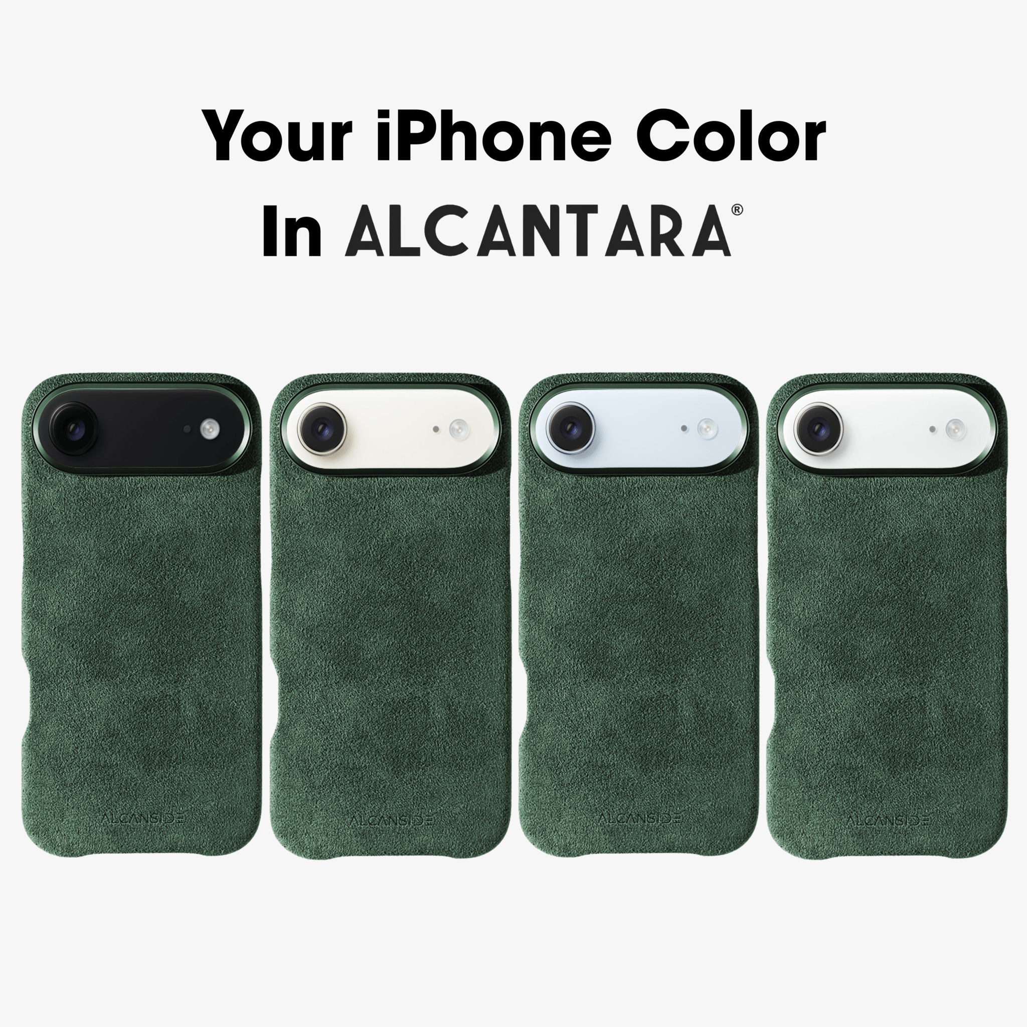 iPhone 17 Air - Alcantara Case - Midnight Green