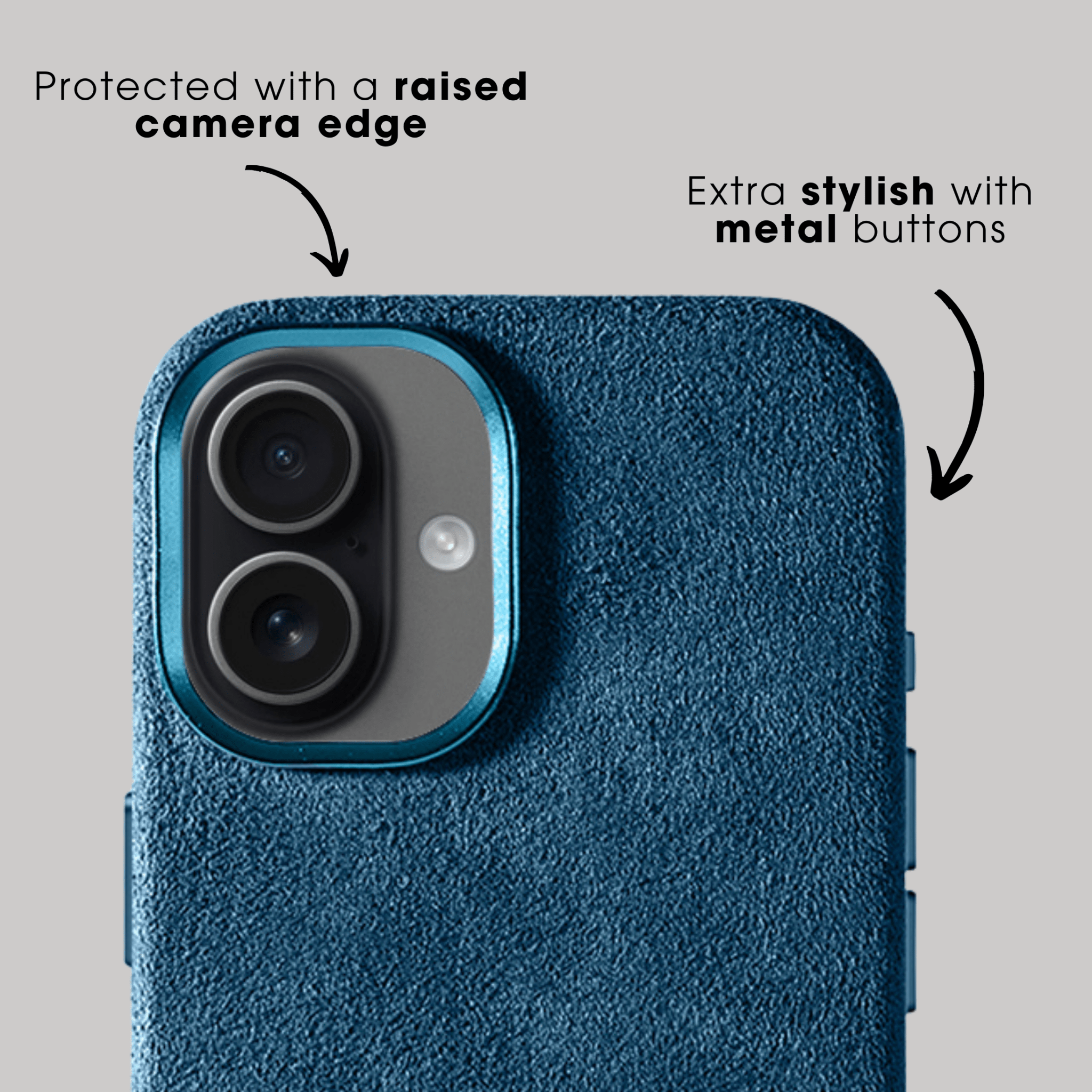 iPhone 17 - Alcantara Case - Ocean Blue