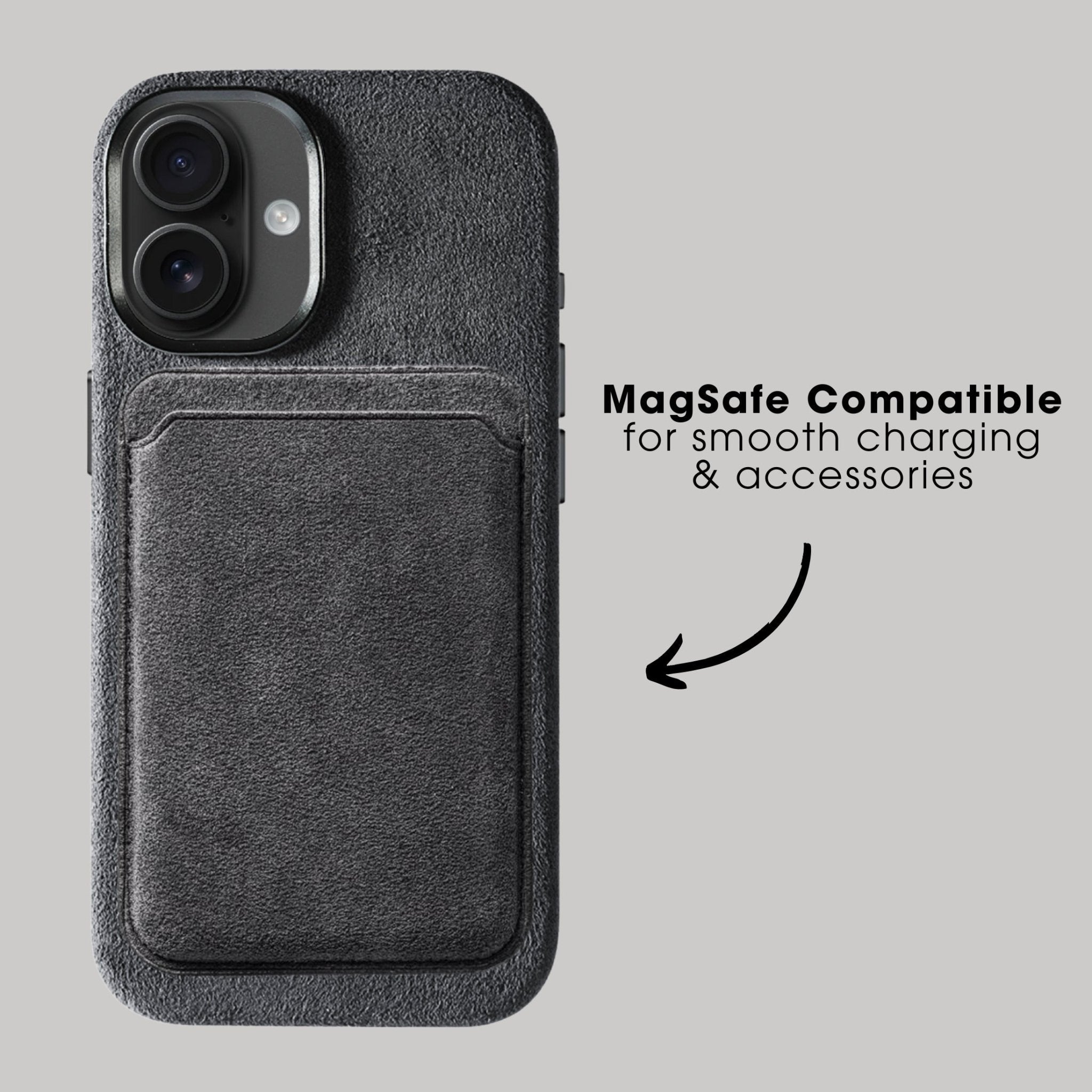 iPhone 17 - Alcantara Case - Space Grey