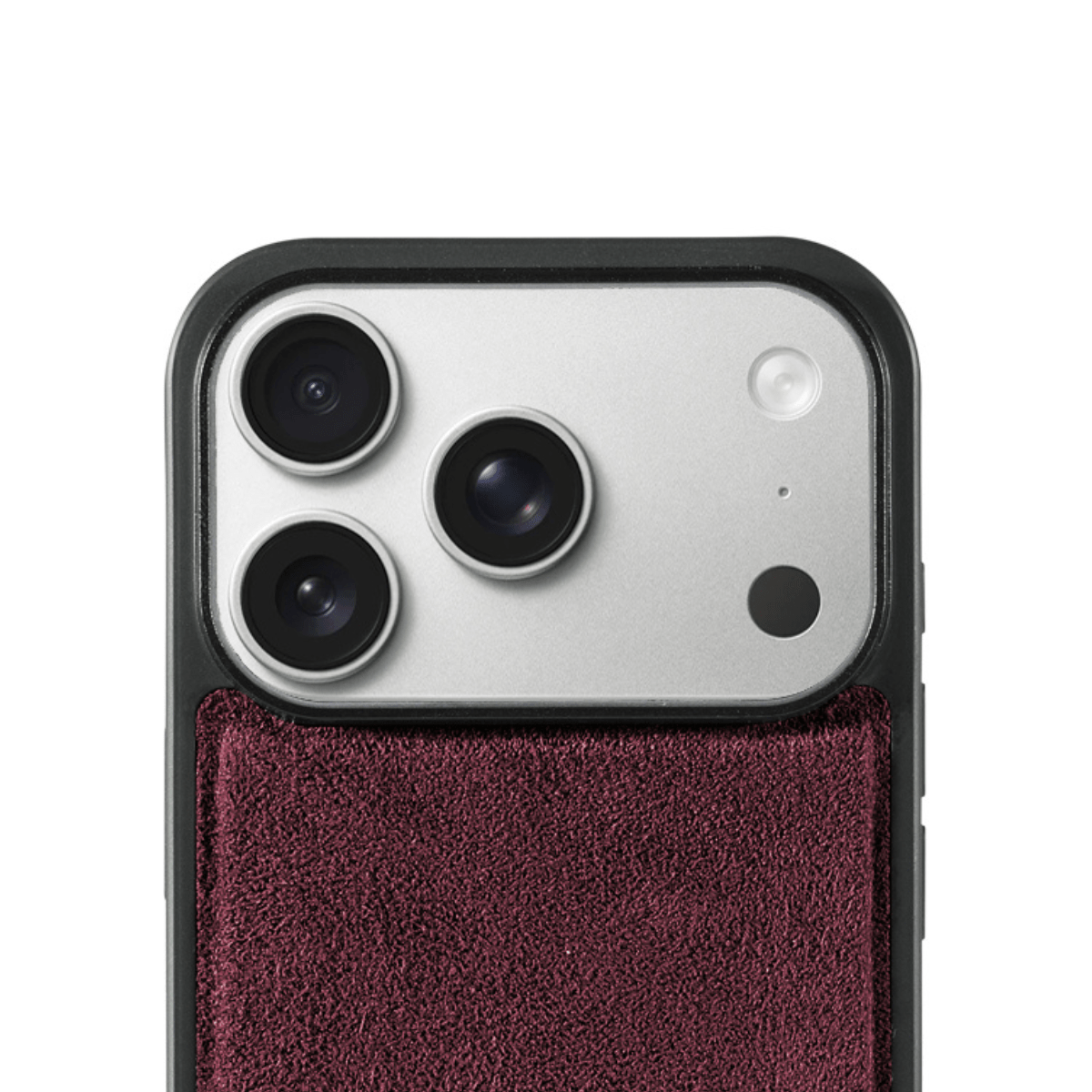 iPhone 17 Pro Max - Alcantara Back Cover - Wine Red