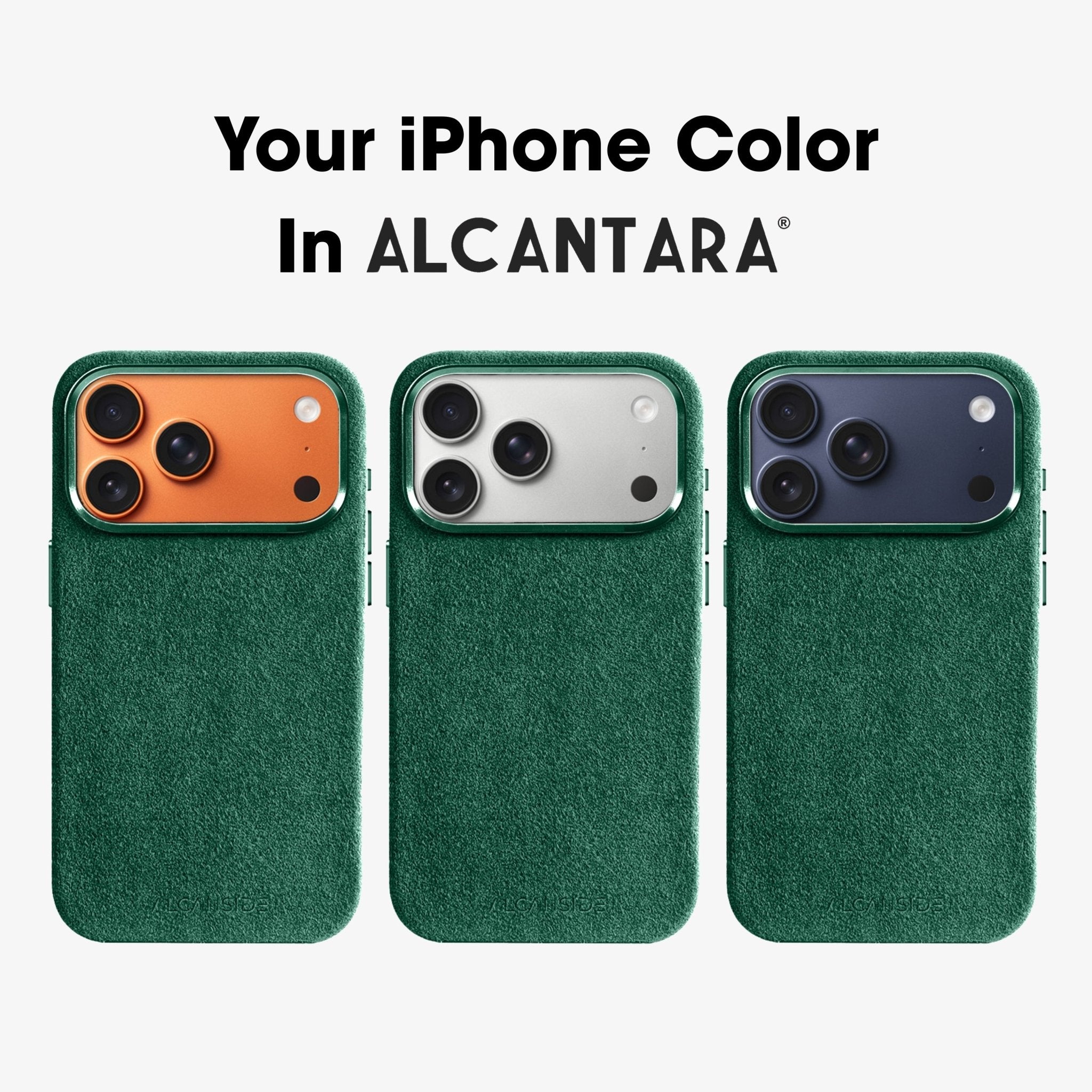 iPhone 17 Pro Max - Alcantara Case - Midnight Green