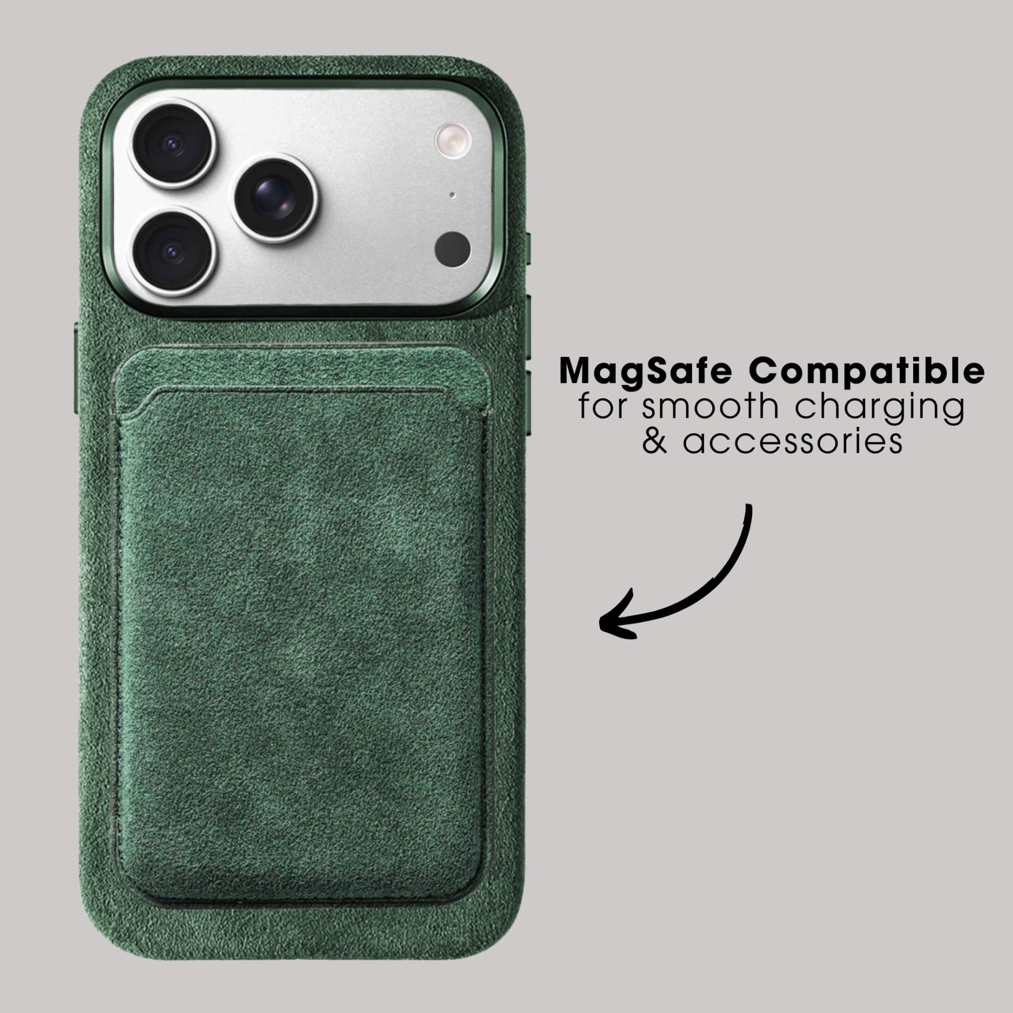 iPhone 17 Pro Max - Alcantara Case - Midnight Green