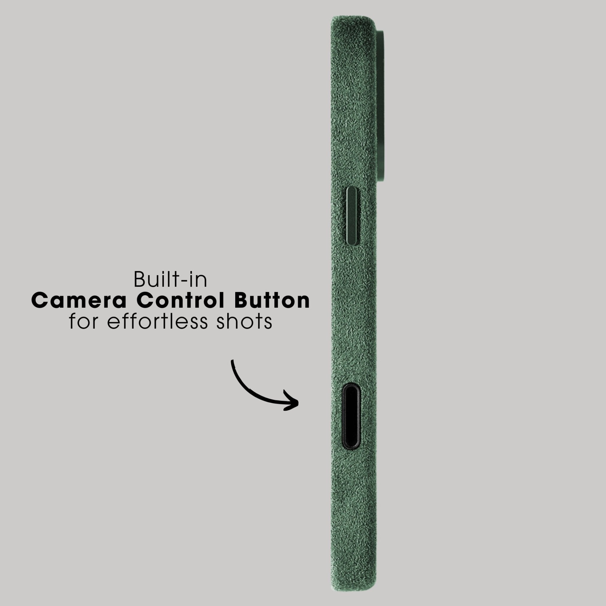 iPhone 17 Pro - Alcantara Case - Midnight Green