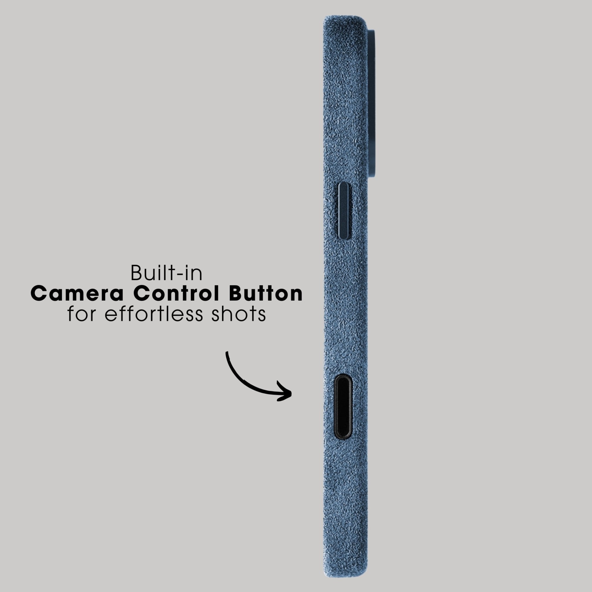 iPhone Alcantara Case + Magsafe Wallet - Ocean Blue