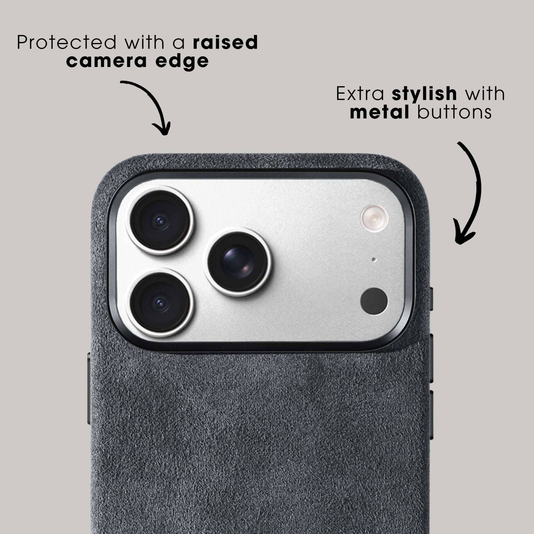 iPhone 17 Pro - Alcantara Case - Space Grey