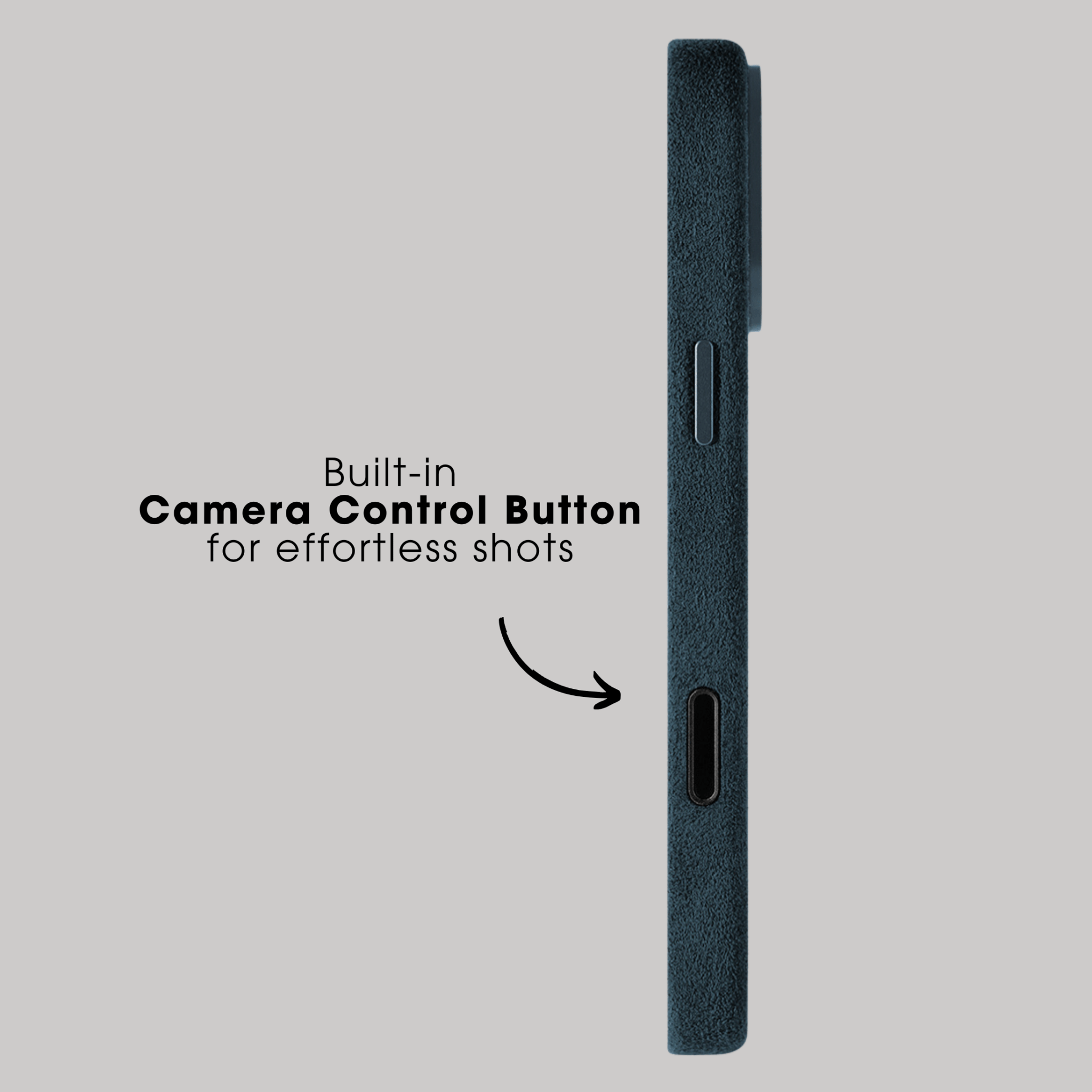 iPhone Alcantara Case - Navy Blue