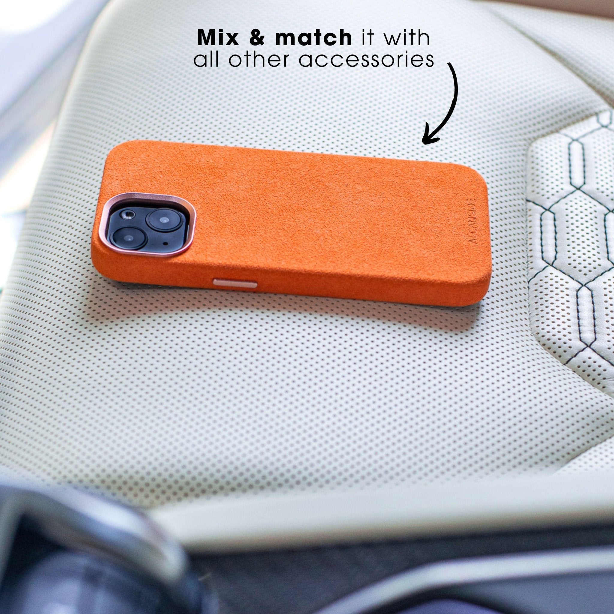 Limited Edition - iPhone 12 Pro Max - Alcantara Case - Orange