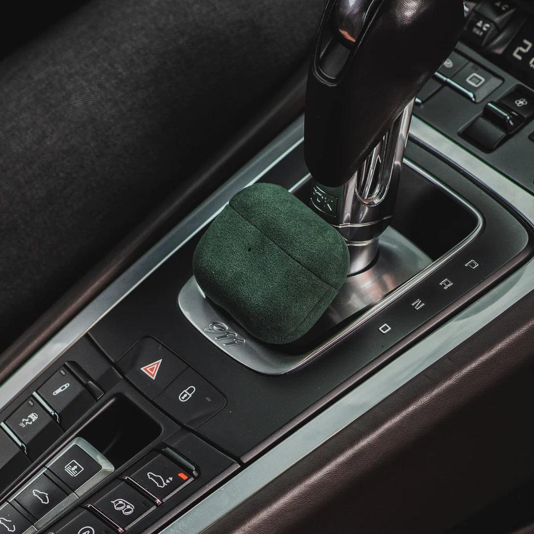 AirPods 1/2 Gen Alcantara Case - Midnight Green