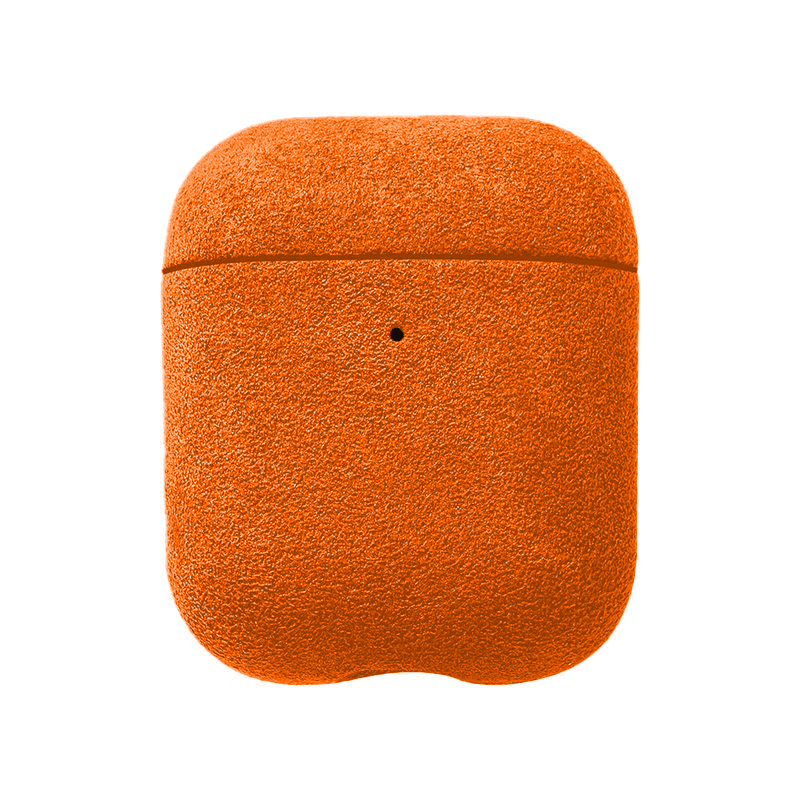 AirPods 1/2 Gen Alcantara Case - Orange