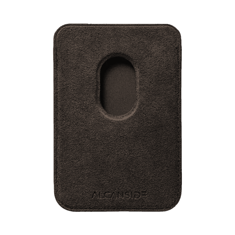 Alcantara MagSafe Wallet - Chocolate Brown