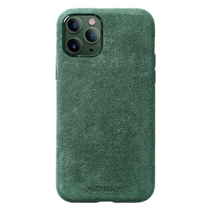 iPhone 11 Pro Max - Alcantara Case- Midnight Green