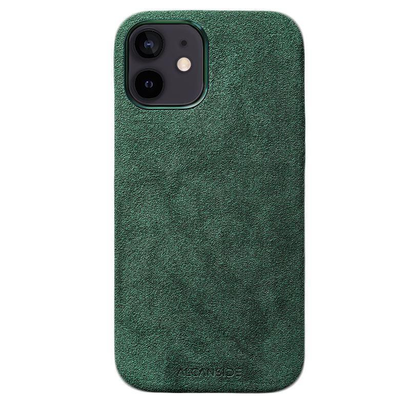 iPhone 12 Mini - Alcantara Case- Midnight Green