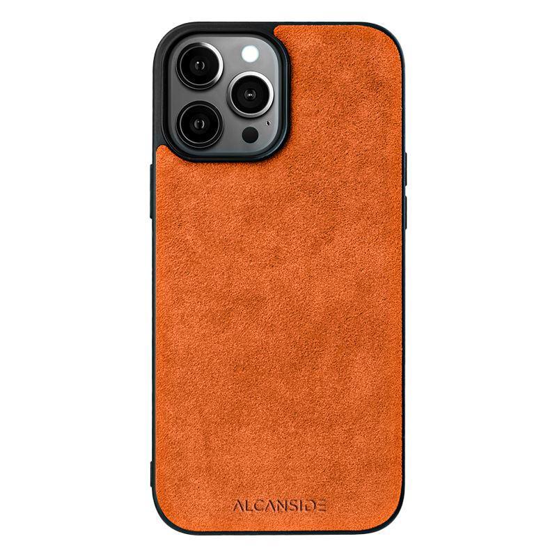 iPhone 12 Pro Max - Alcantara Back Cover - Orange