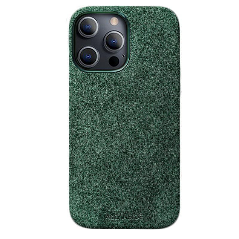 iPhone 13 Pro - Alcantara Case- Midnight Green