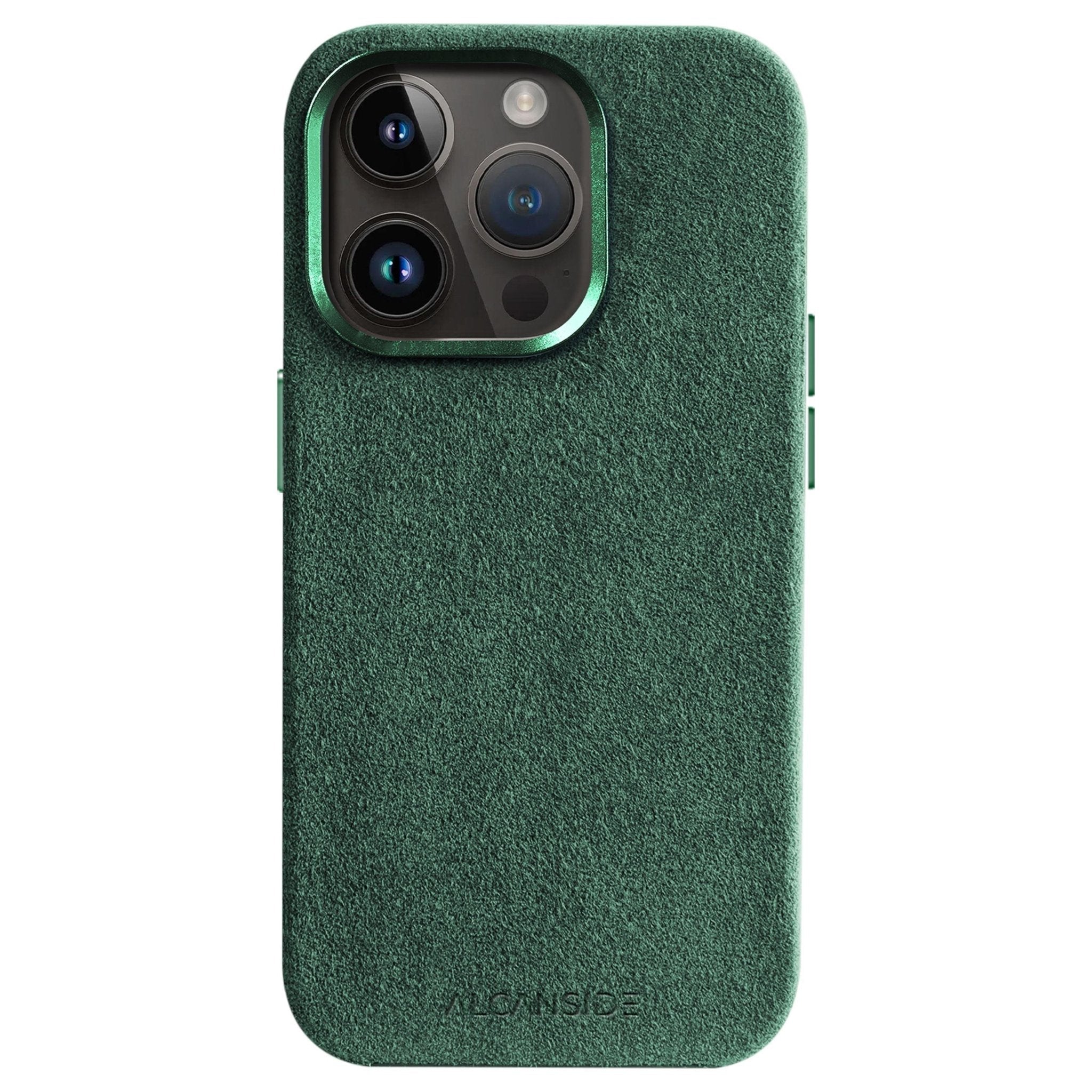 iPhone 14 Pro - Alcantara Case- Midnight Green
