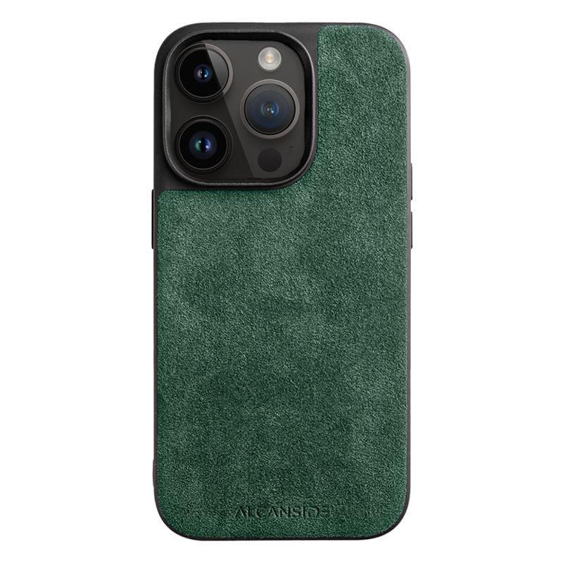iPhone 14 Pro Max - Alcantara Back Cover - Midnight Green
