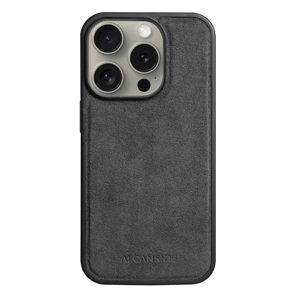 iPhone 15 Pro - Alcantara Back Cover - Space Grey