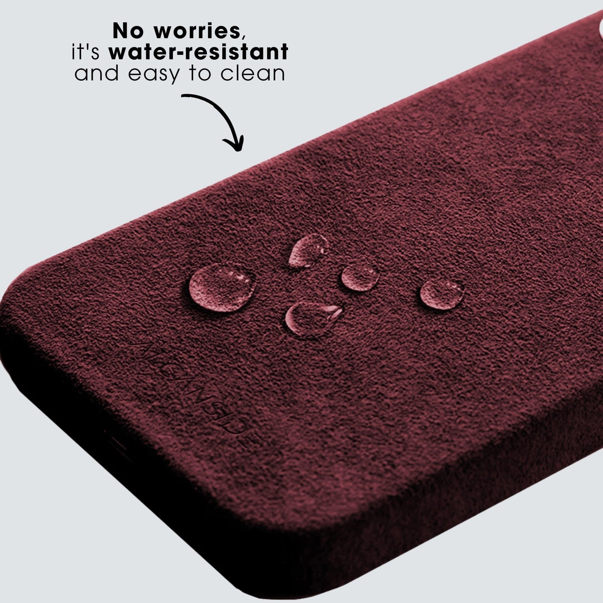 iPhone 15 Pro - Alcantara Case - Wine Red