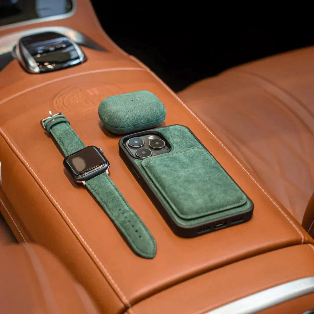 iPhone 16 Plus - Alcantara Back Cover - Midnight Green