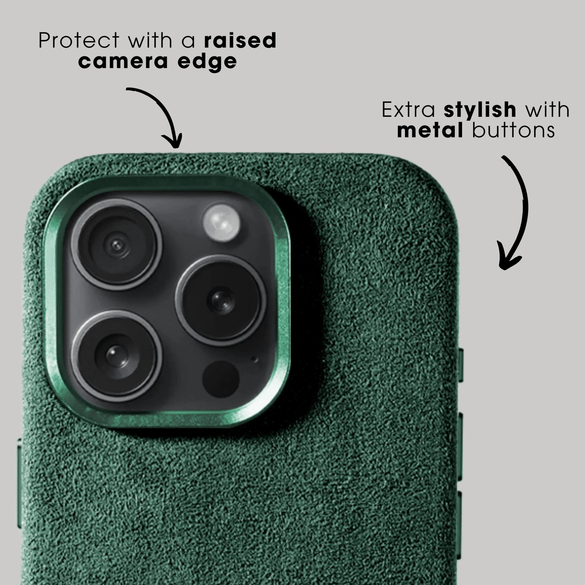 iPhone 16 Pro Max - Alcantara Case- Midnight Green