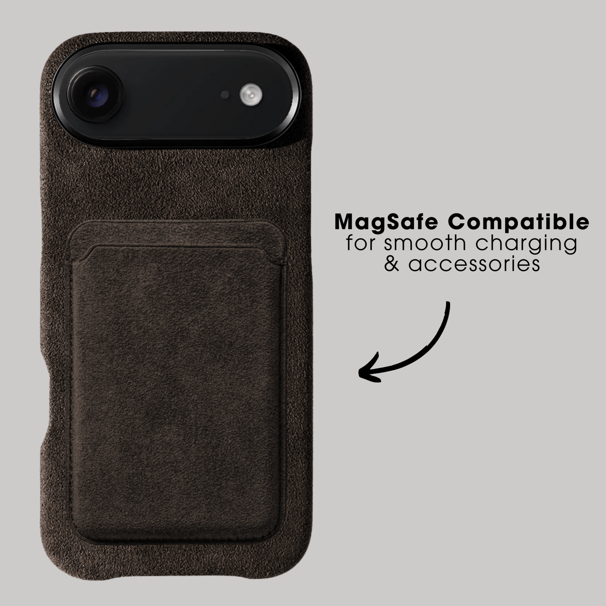 iPhone 17 Air - Alcantara Case - Chocolate Brown