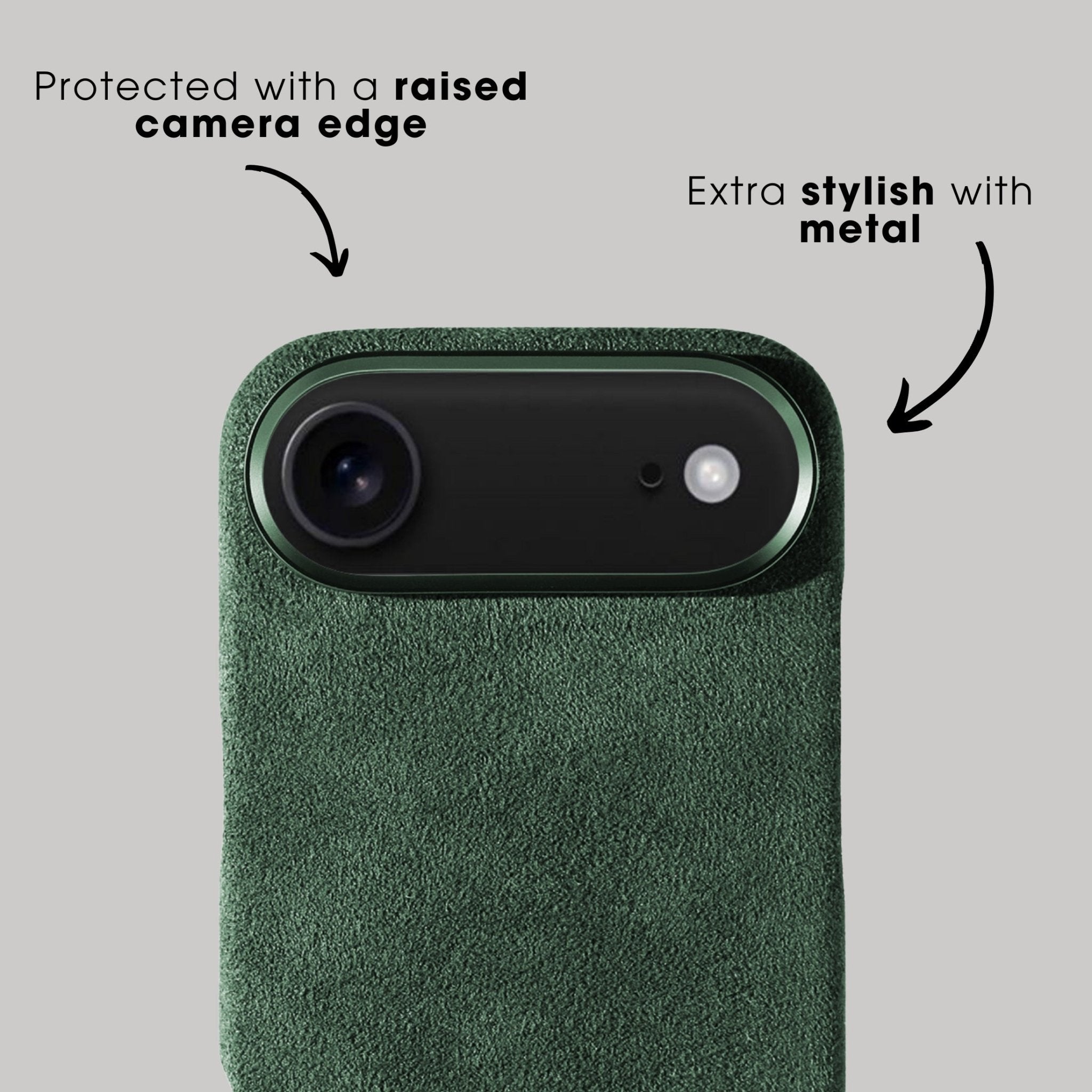 iPhone 17 Air - Alcantara Case - Midnight Green