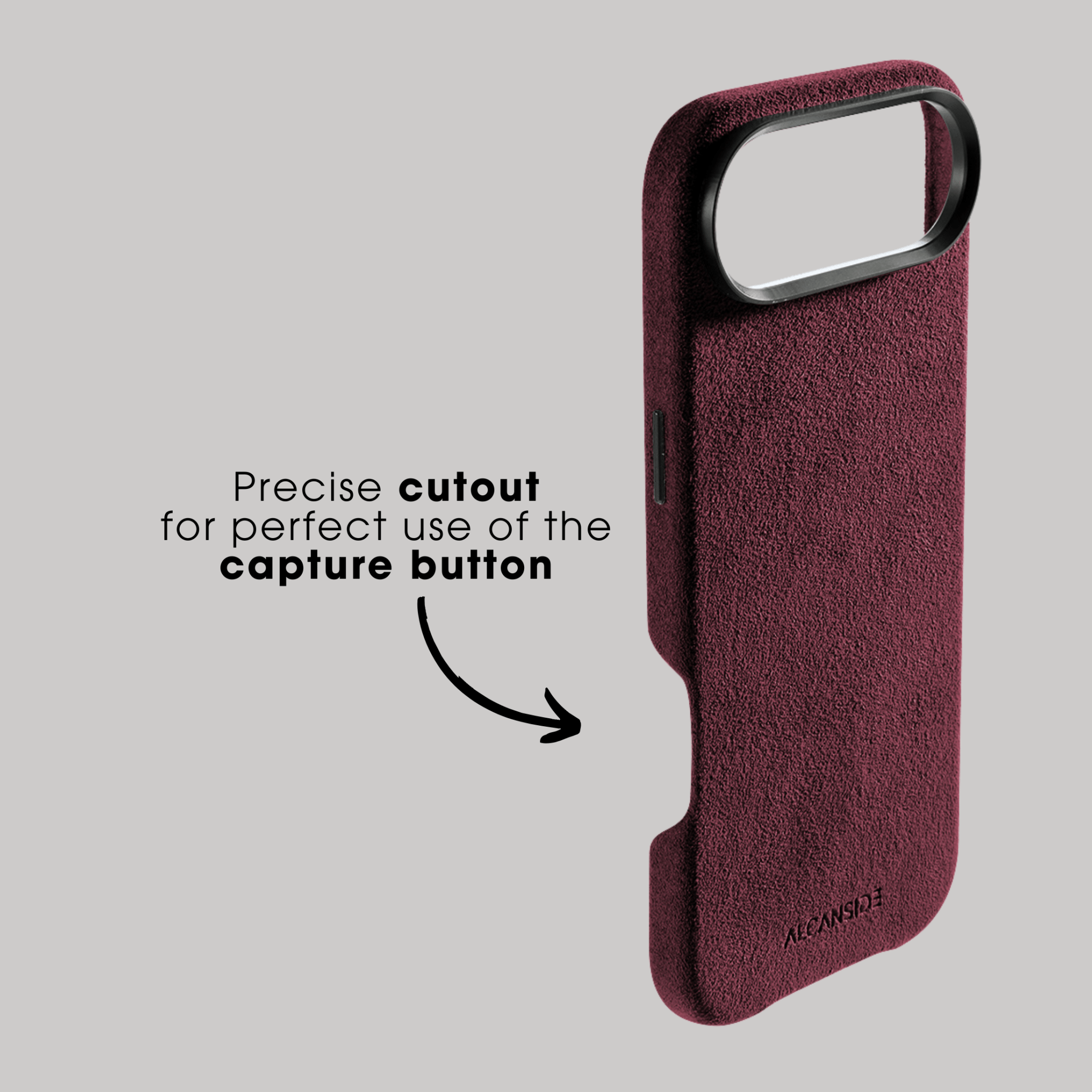iPhone 17 Air - Alcantara Case - Wine Red