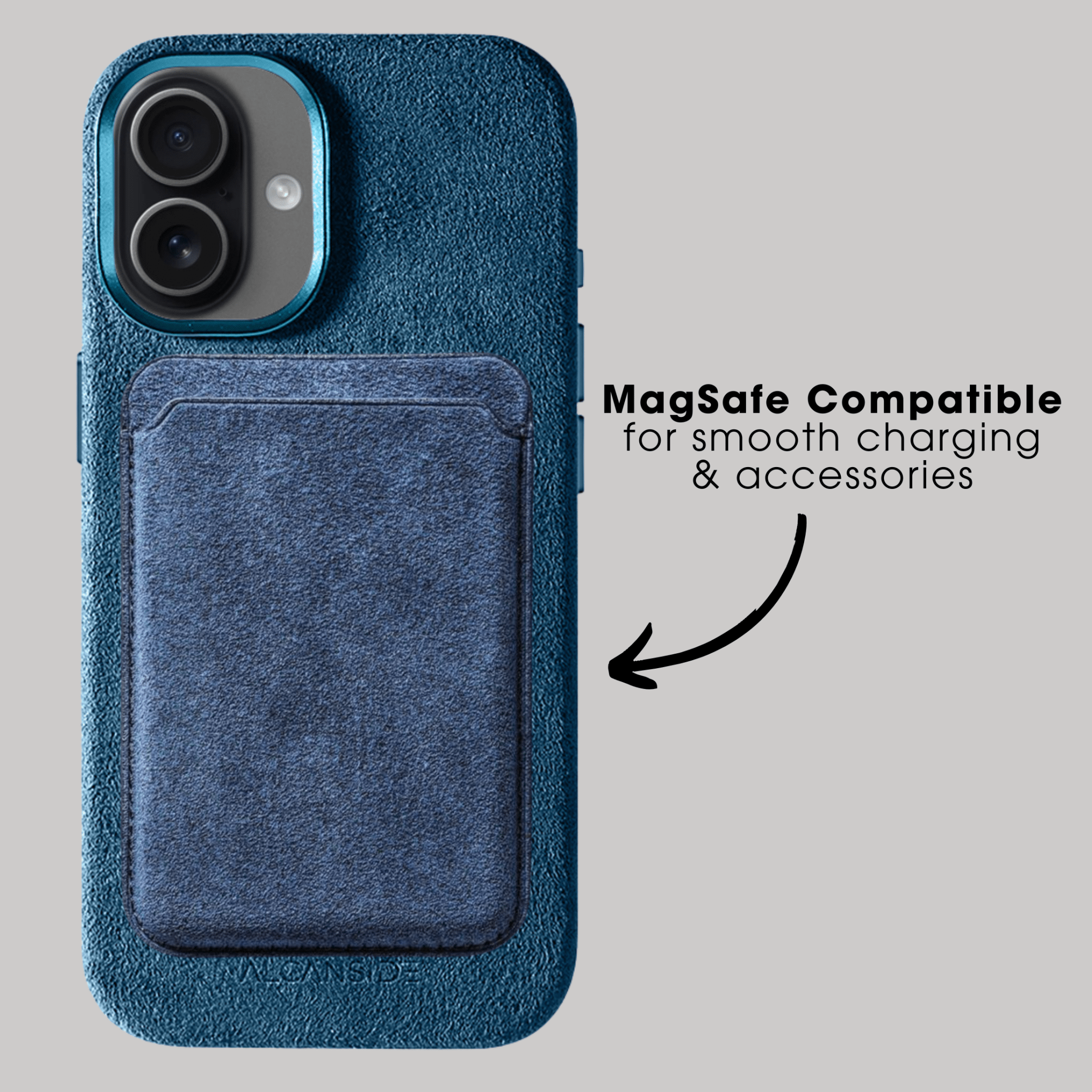 iPhone 17 - Alcantara Case - Ocean Blue