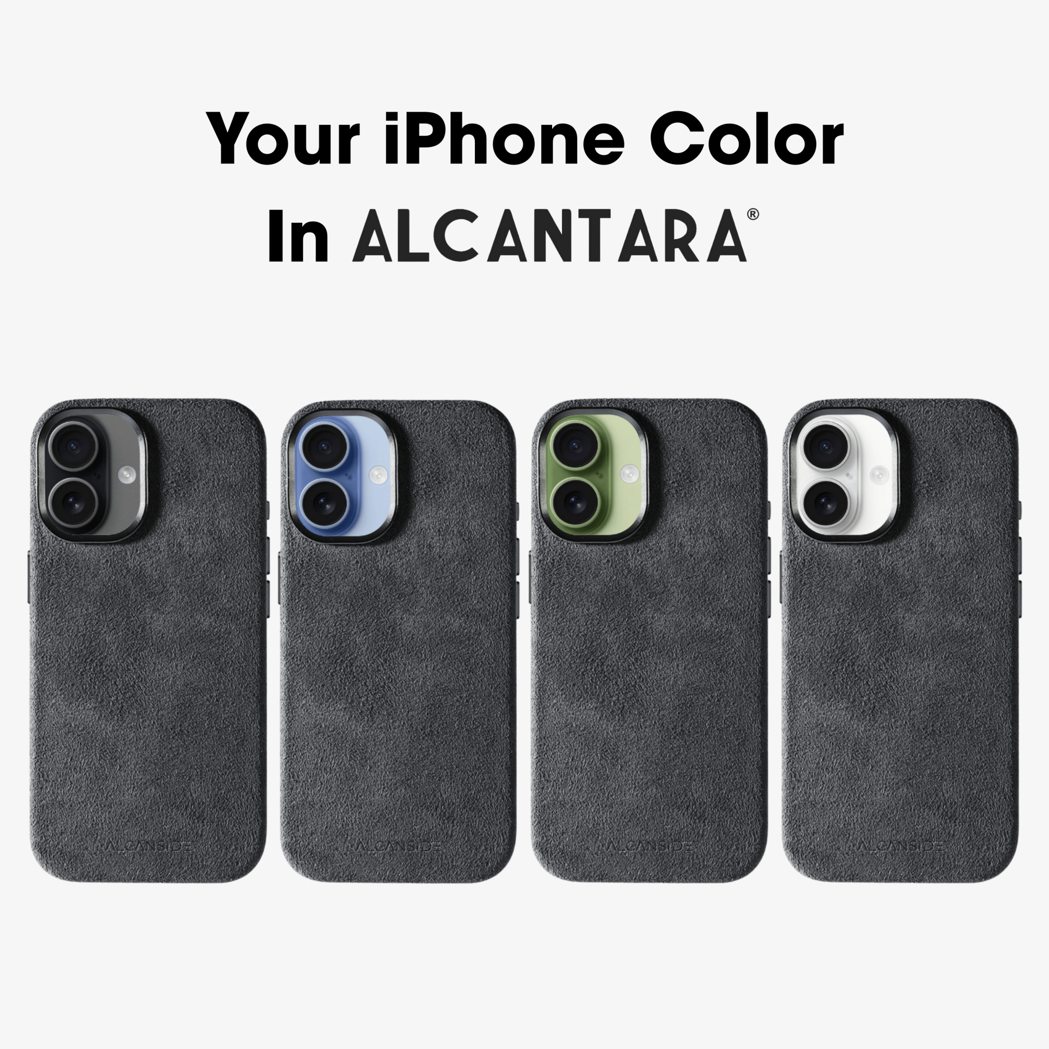 iPhone 17 - Alcantara Case - Space Grey