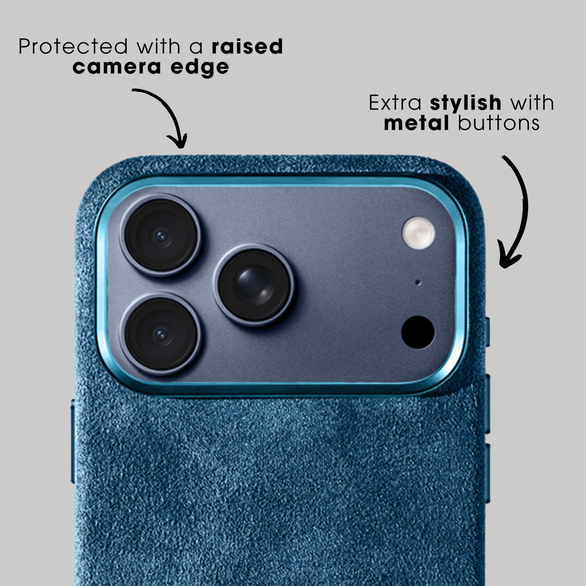 iPhone 17 Pro - Alcantara Case - Ocean Blue