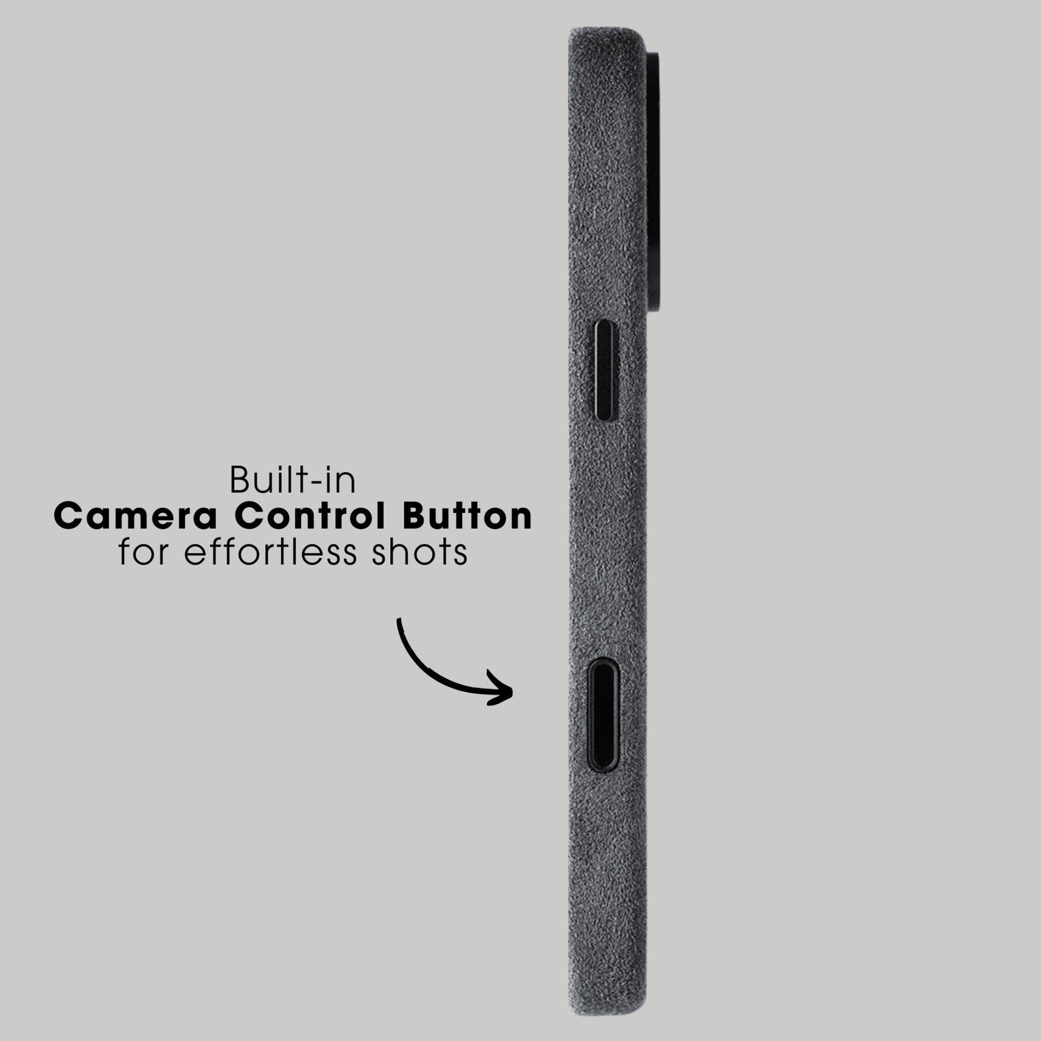 iPhone Alcantara Case - Space Grey